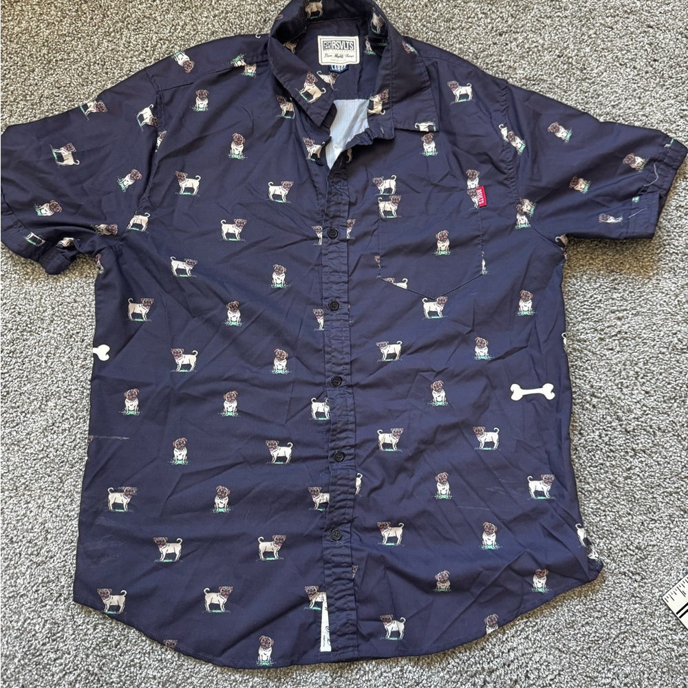 Men's RSVLTS Short Sleeve Pug Shirt